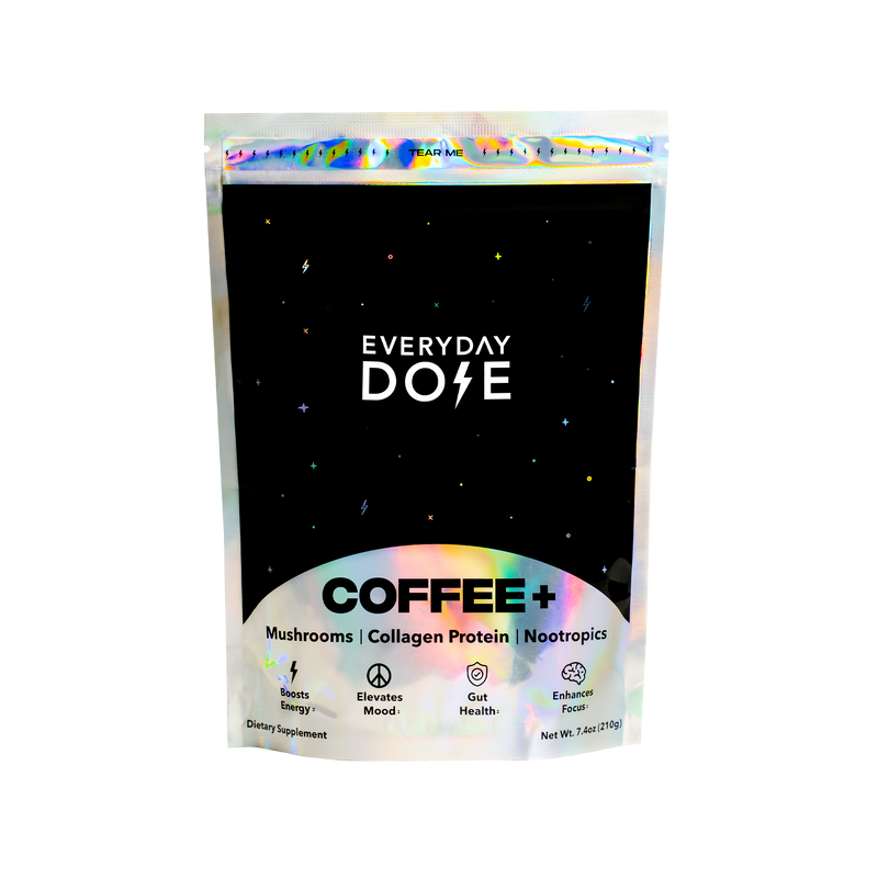 30-Serving Coffee+ with mushrooms, collagen protein, nootropics for energy, mood, gut health, and enhanced focus.