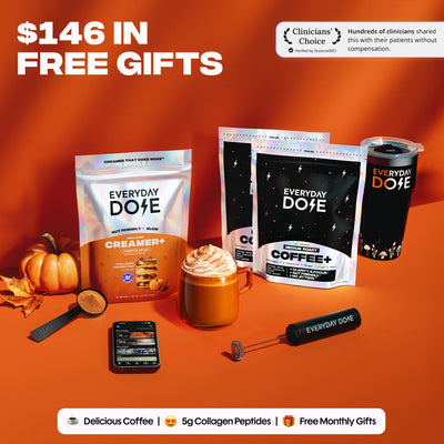 60 porciones de café con champiñones + Kit de inicio GRATIS + Crema de calabaza y especias GRATIS