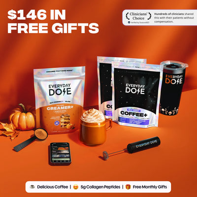 60 porciones de café con champiñones + Kit de inicio GRATIS + Crema de calabaza y especias GRATIS