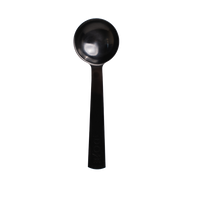 FREE Gunmetal Dose spoon with long handle and round bowl in sleek black finish