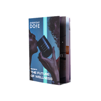 Wellness Booklet featuring futuristic blue design with silhouettes and digital device, titled Everyday Dose Future of Wellness