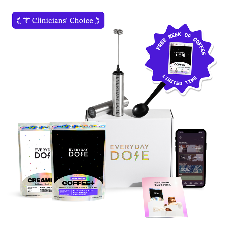 30 porciones de café de hongos + kit de inicio GRATIS